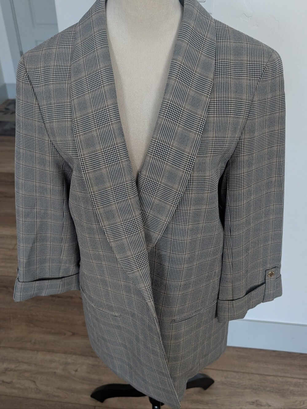 Gray Glen Plaid Women's Blazer